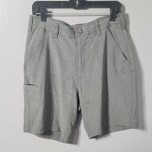 Classic Gray Men's Flat Front Shorts